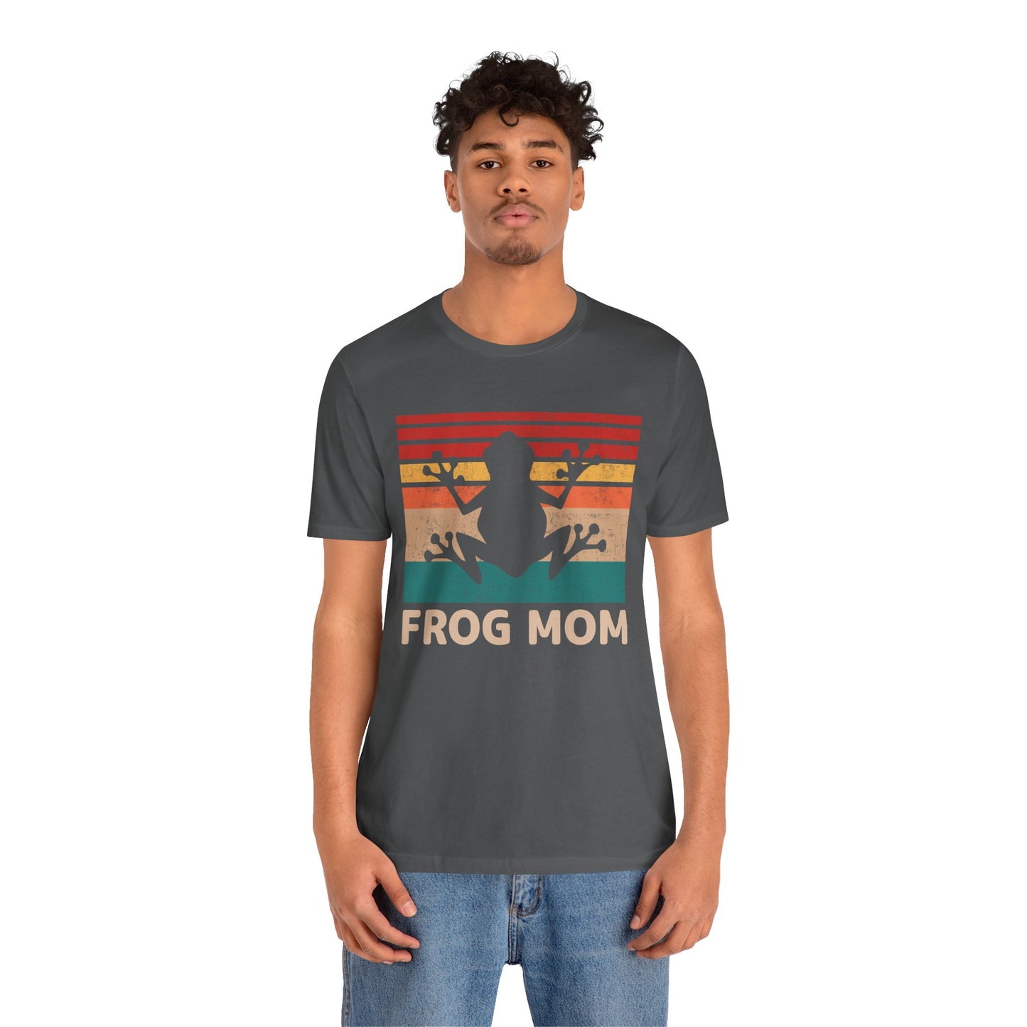 "Frog Mom" Unisex Jersey Tee - Casual Everyday Wear - Great for Reptile Lovers