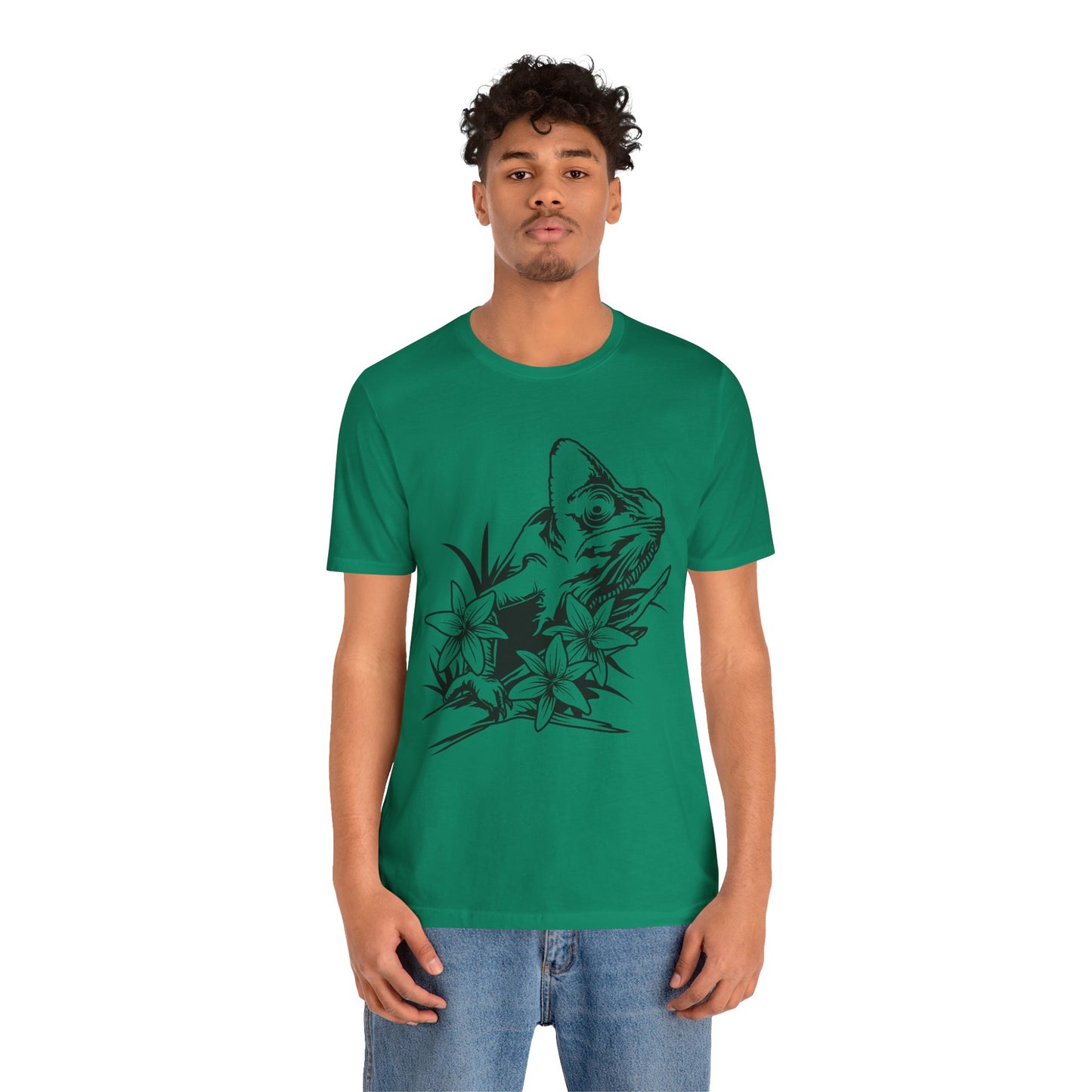 Chameleon Unisex Jersey Tee - Casual Everyday Wear - Great for Reptile Lovers