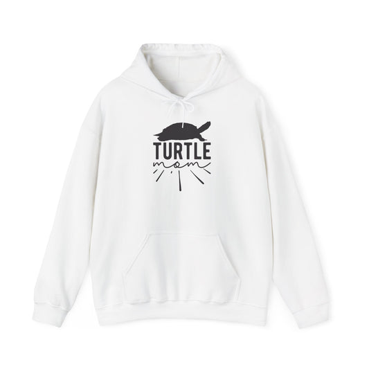 "Turtle Mom" Cozy Unisex Hooded Sweatshirt with Bold Print - Great for Reptile Lovers