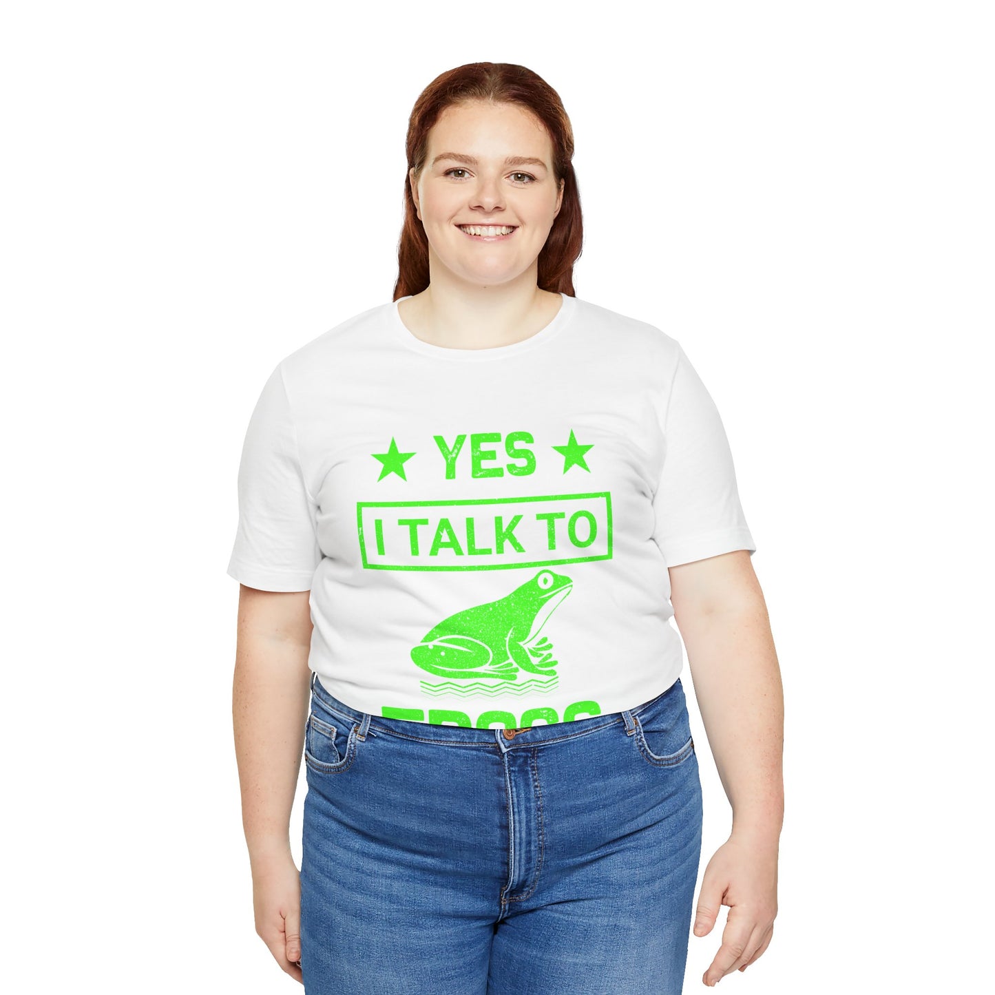"I Talk to Frogs" Unisex Jersey Tee - Casual Everyday Wear - Great for Reptile Lovers