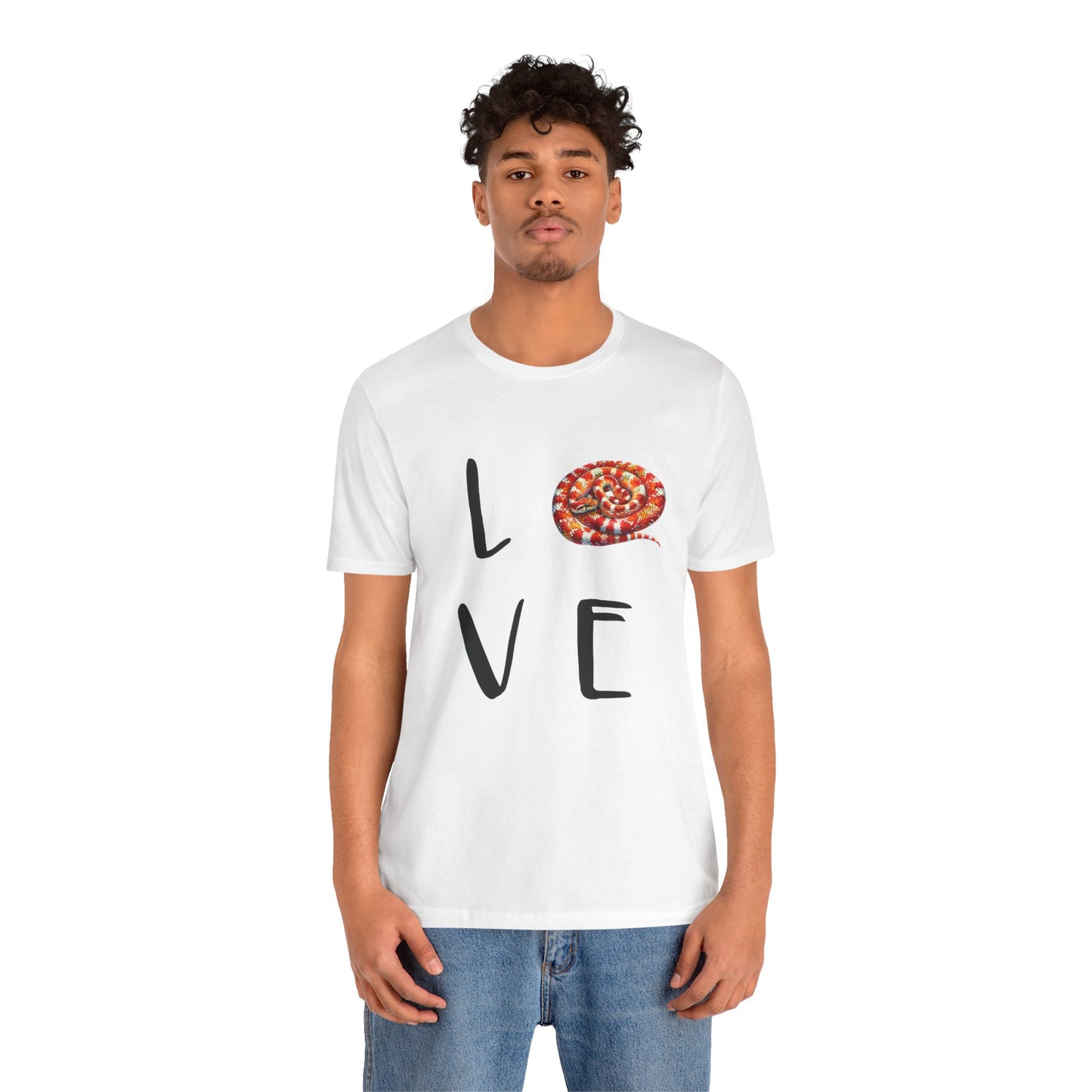 Corn Snake Love Unisex Jersey Tee - Casual Everyday Wear - Great for Reptile Lovers