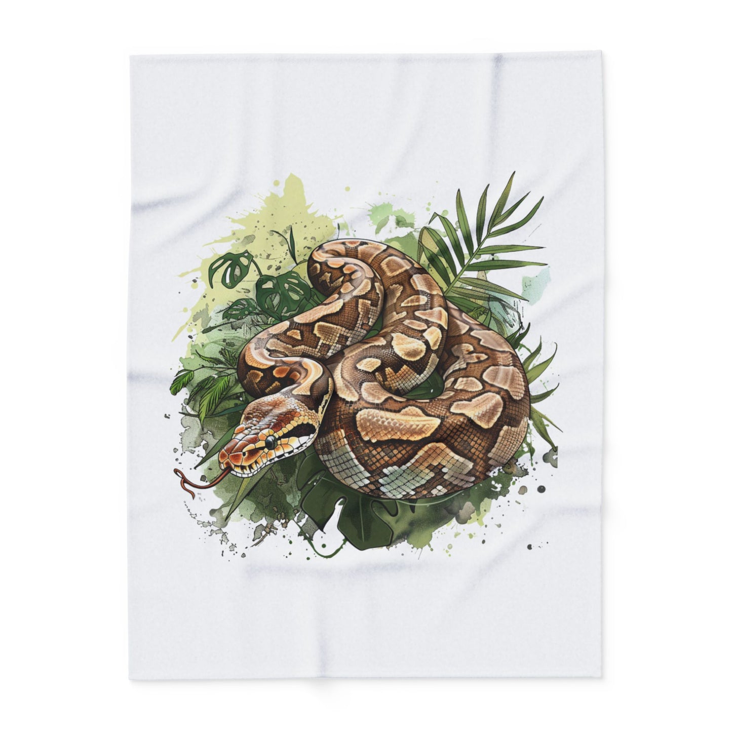Ball Python Cozy Arctic Fleece Blanket | Perfect for Home Decor, Gifting, and Cozy Nights - Snuggle up with a Reptile