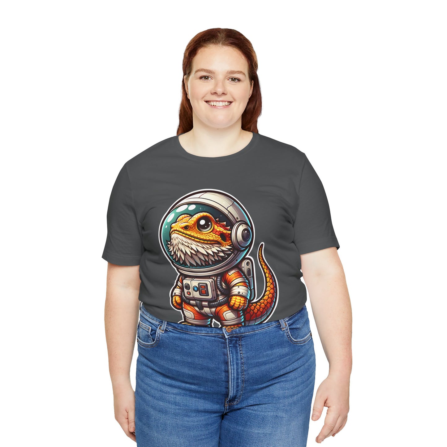 Space Beardie Unisex Jersey Tee - Casual Everyday Wear - Great for Reptile Lovers