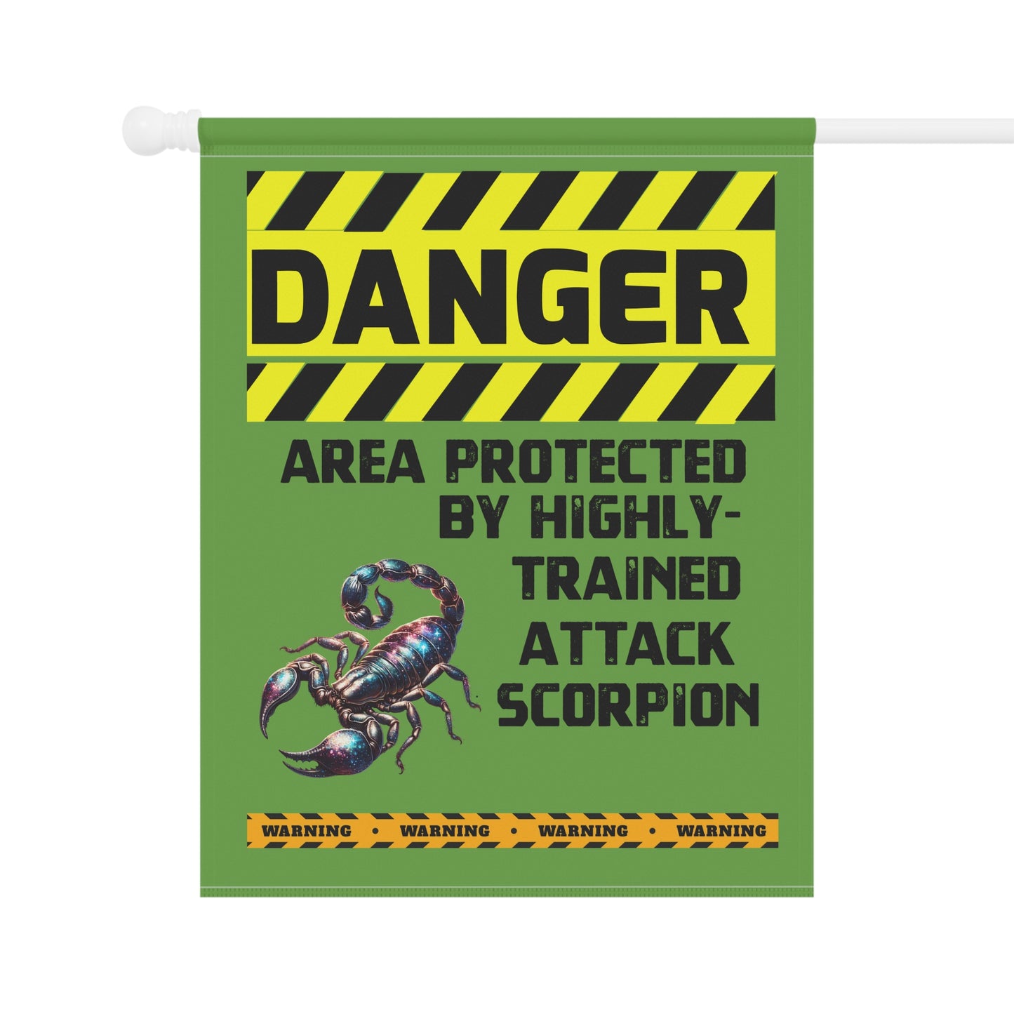 Scorpion Danger Garden House Banner - Customizable Outdoor Decor to Showcase Your Love of Critters