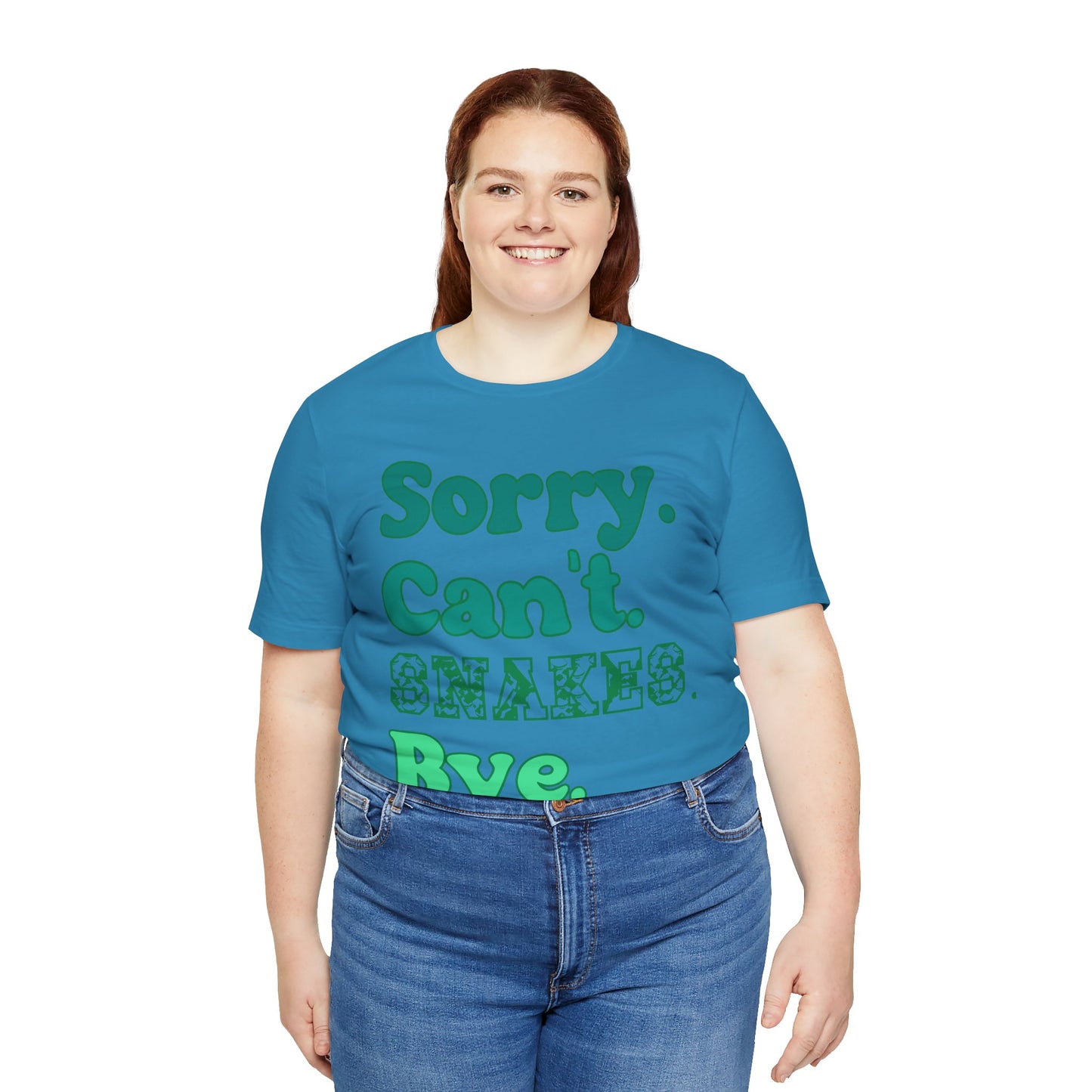 "Sorry Snakes" Unisex Jersey Tee - Casual Everyday Wear - Great for Reptile Lovers