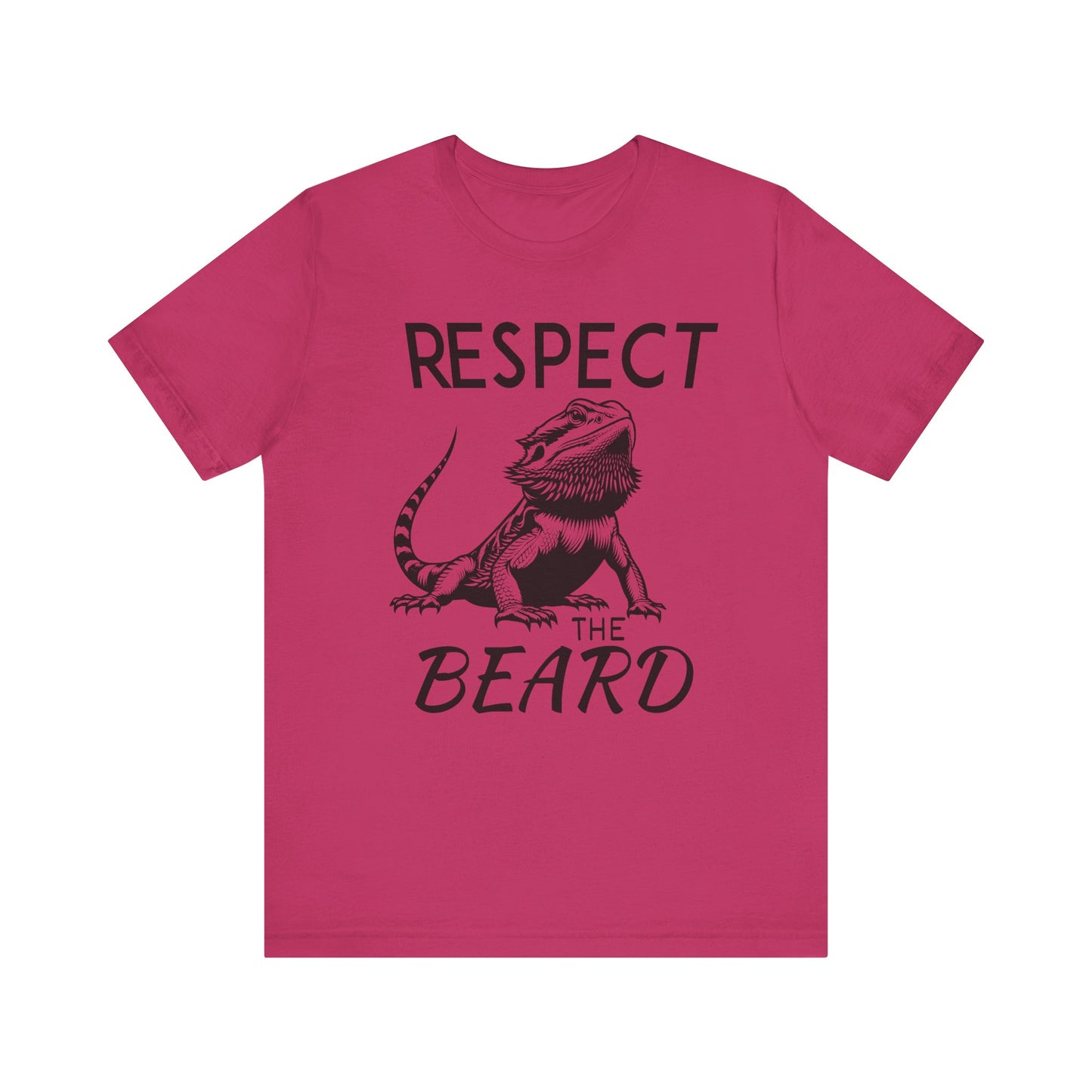 "Respect the Beard" Unisex Jersey Tee - Casual Everyday Wear - Great for Reptile Lovers