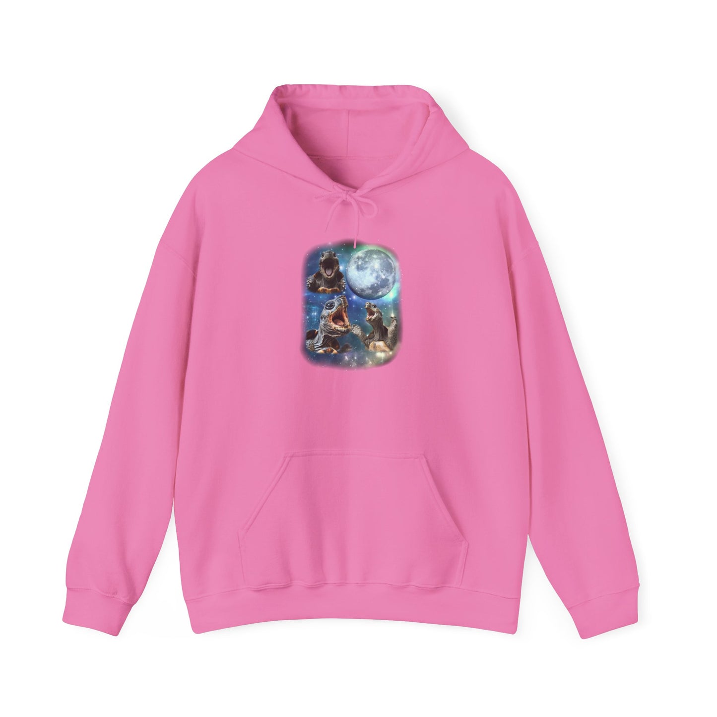 Tortoise Howl Cozy Unisex Hooded Sweatshirt with Bold Print - Great for Reptile Lovers