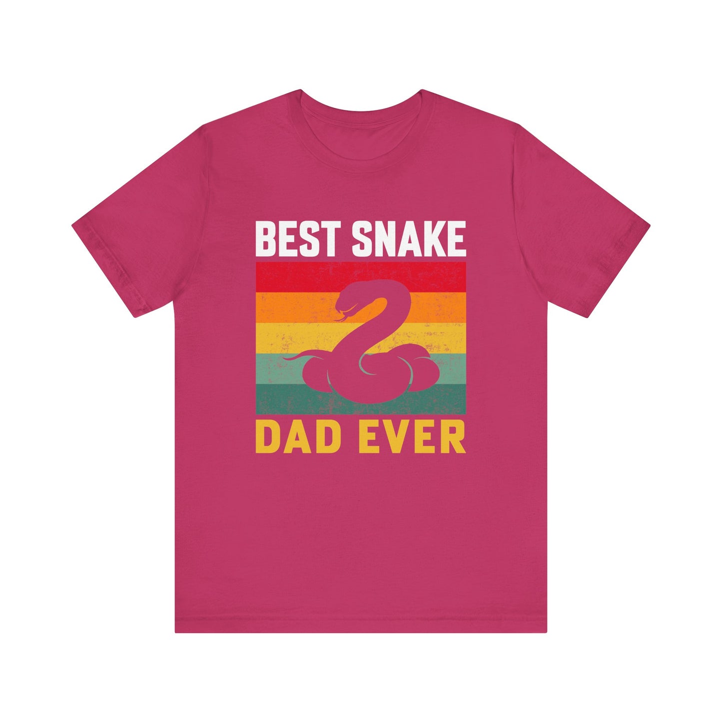 "Best Snake Dad" Unisex Jersey Tee - Casual Everyday Wear - Great for Reptile Lovers