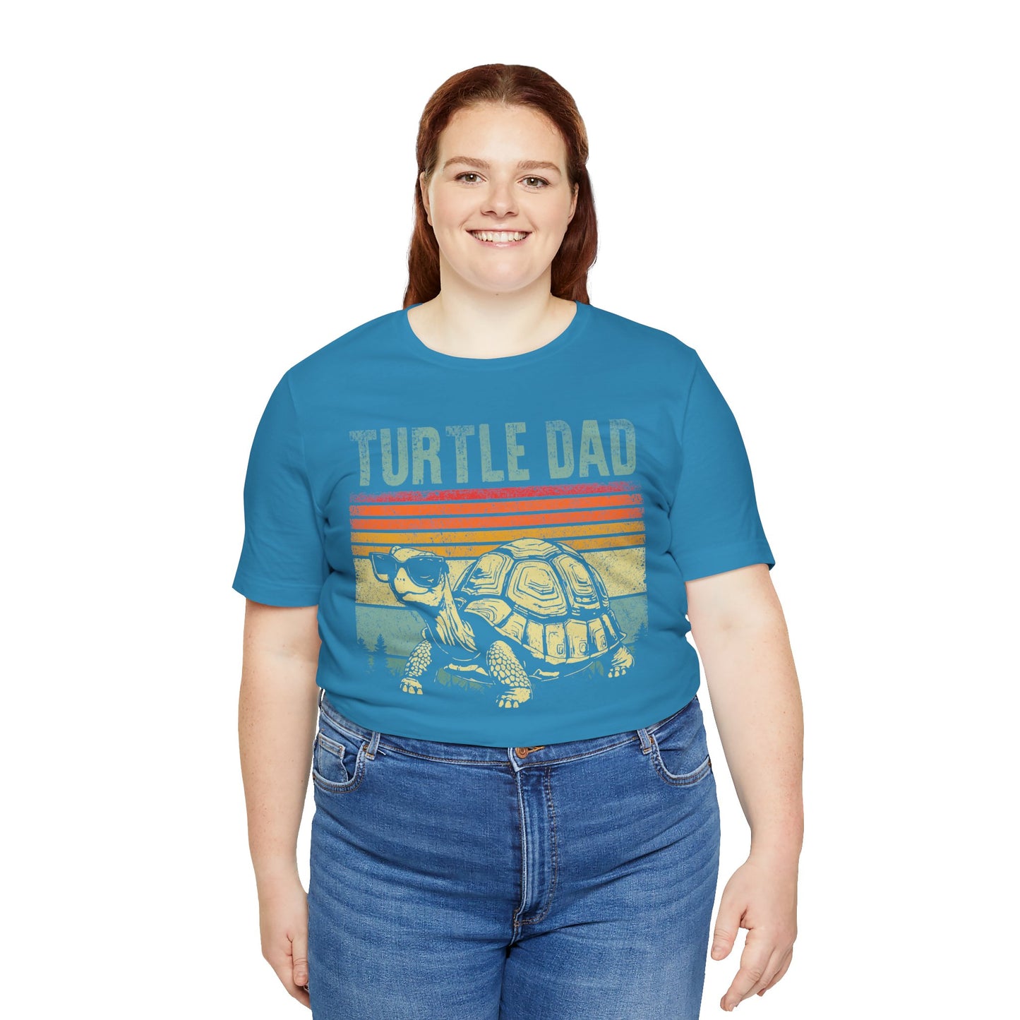 "Turtle Dad" Unisex Jersey Tee - Casual Everyday Wear - Great for Reptile Lovers
