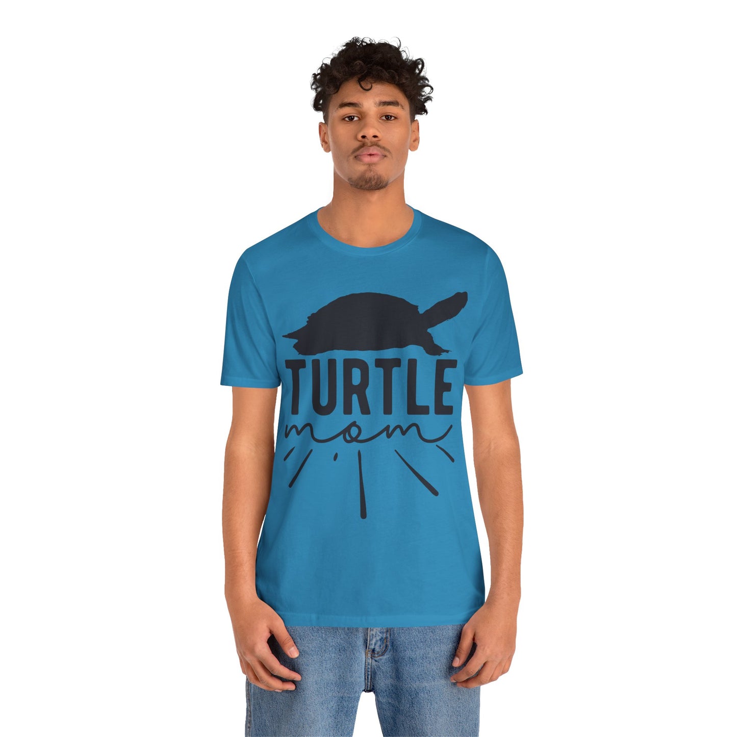 Turtle Mom Unisex Jersey Tee - Casual Everyday Wear - Great for Reptile Lovers