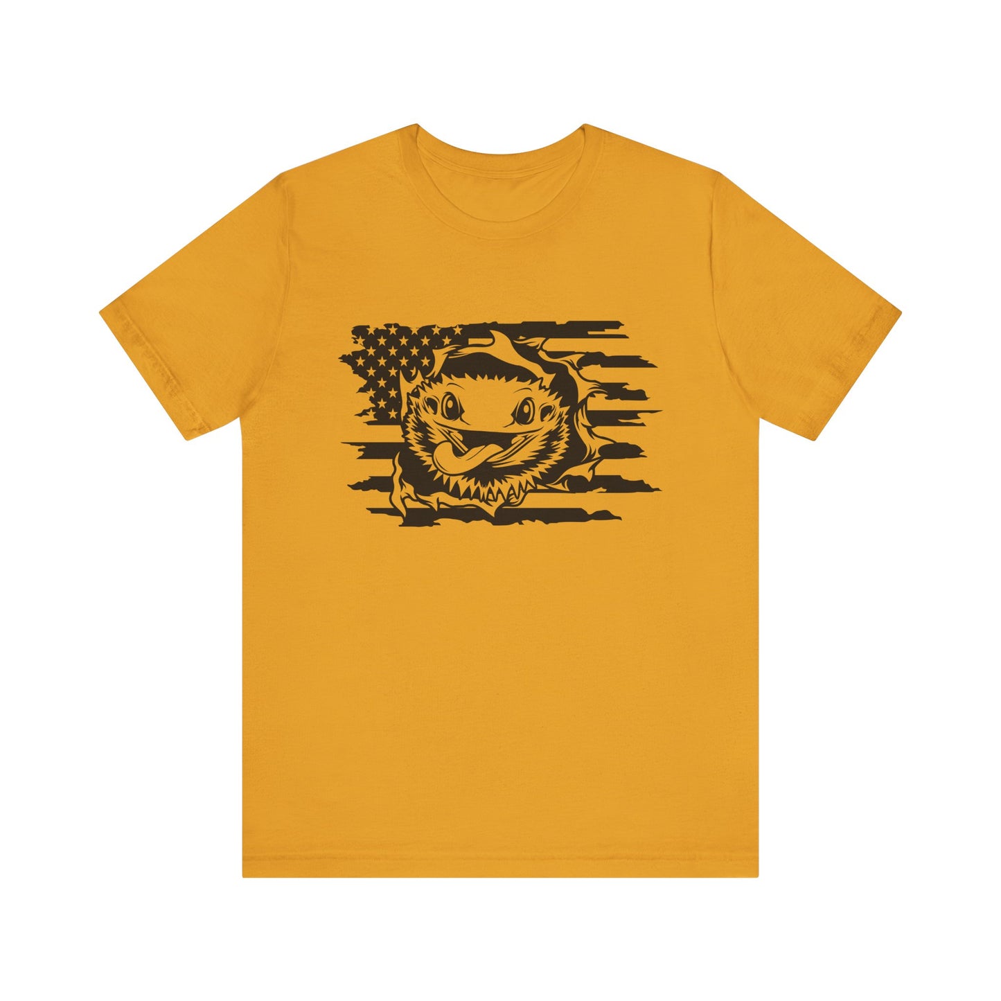 Beardie Flag Exit Unisex Jersey Tee - Casual Everyday Wear - Great for Reptile Lovers