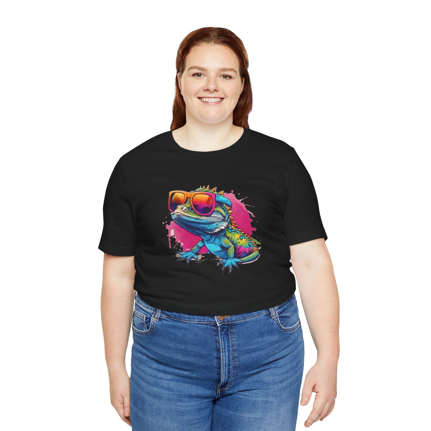 Cool Lizard Unisex Jersey Tee - Casual Everyday Wear - Great for Reptile Lovers