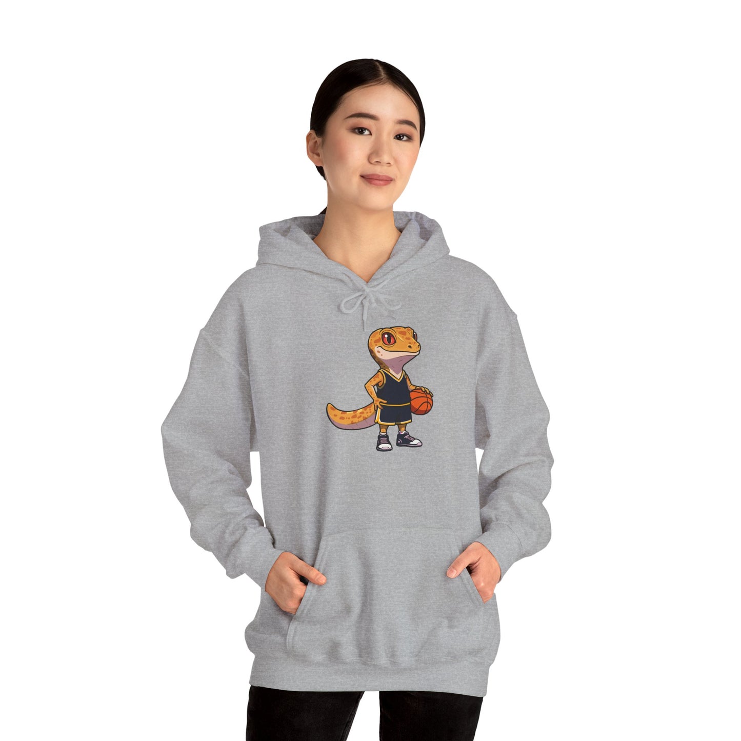 Gecko Baller Unisex Hooded Sweatshirt with Bold Print - Great for Reptile Lovers