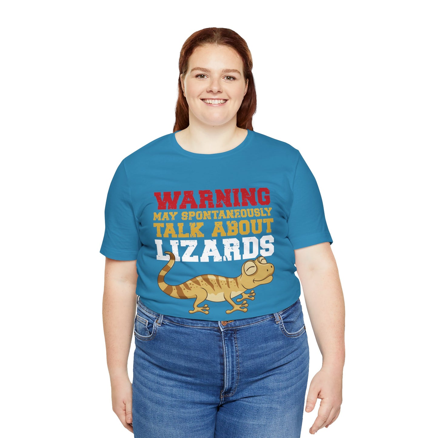 "May Talk About Lizards" Unisex Jersey Tee - Casual Everyday Wear - Great for Reptile Lovers