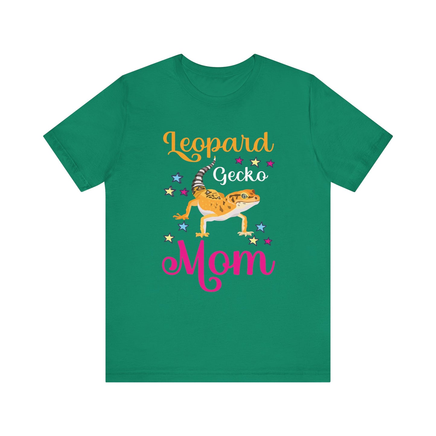 "Leopard Gecko Mom" Print Unisex Jersey Tee - Casual Everyday Wear - Great for Reptile Lovers