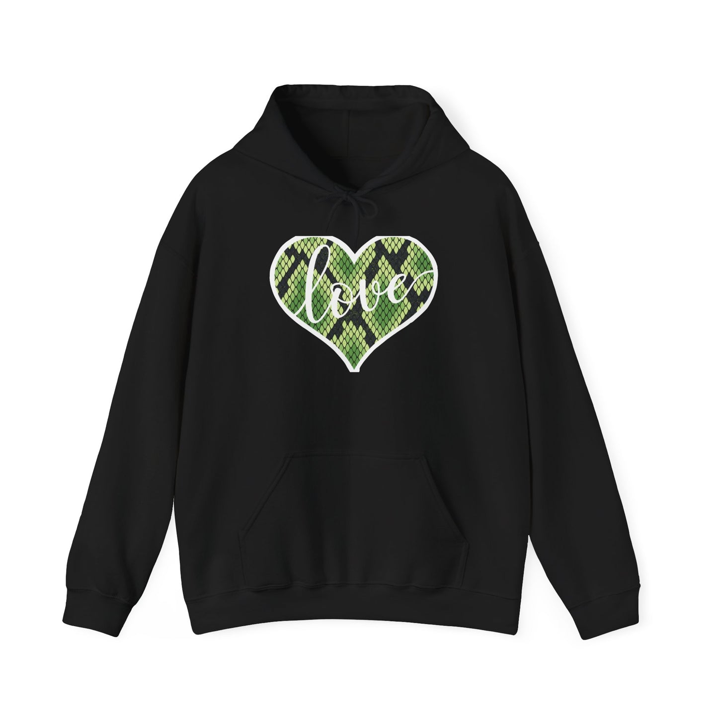 Reptile Love Unisex Hooded Sweatshirt with Bold Print - Great for Reptile Lovers