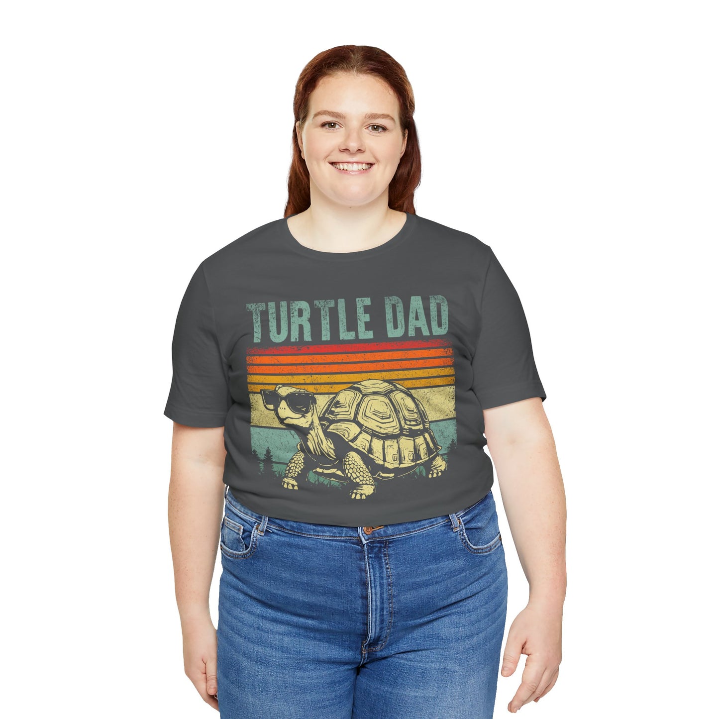 "Turtle Dad" Unisex Jersey Tee - Casual Everyday Wear - Great for Reptile Lovers