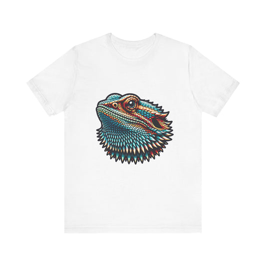 Beardie Head Unisex Jersey Tee - Casual Everyday Wear - Great for Reptile Lovers