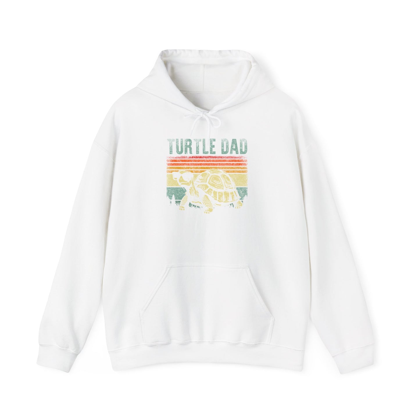 "Turtle Dad" Unisex Hooded Sweatshirt with Bold Print - Great for Reptile Lovers