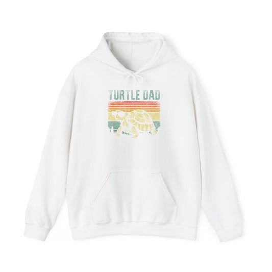 "Turtle Dad" Unisex Hooded Sweatshirt with Bold Print - Great for Reptile Lovers