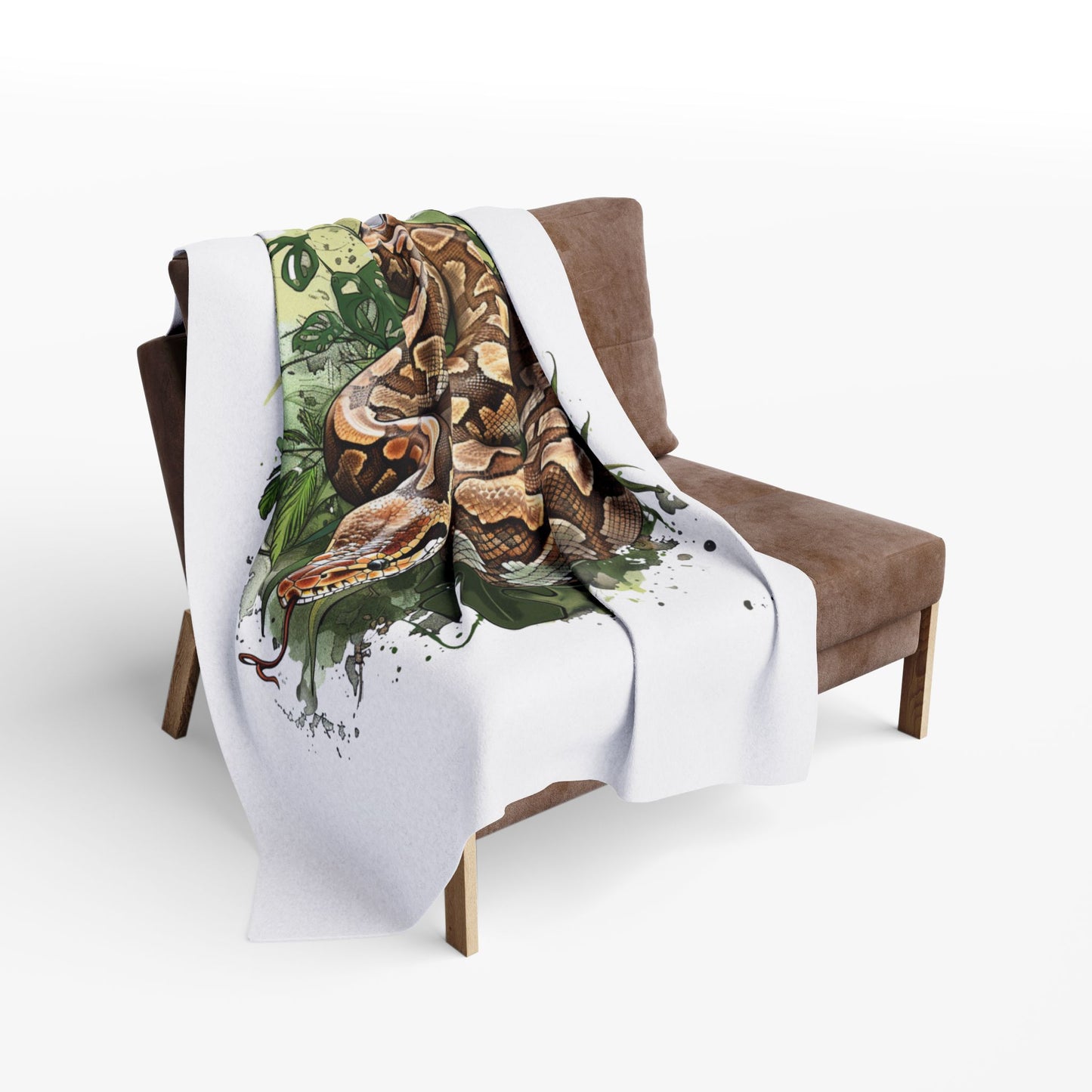 Ball Python Cozy Arctic Fleece Blanket | Perfect for Home Decor, Gifting, and Cozy Nights - Snuggle up with a Reptile