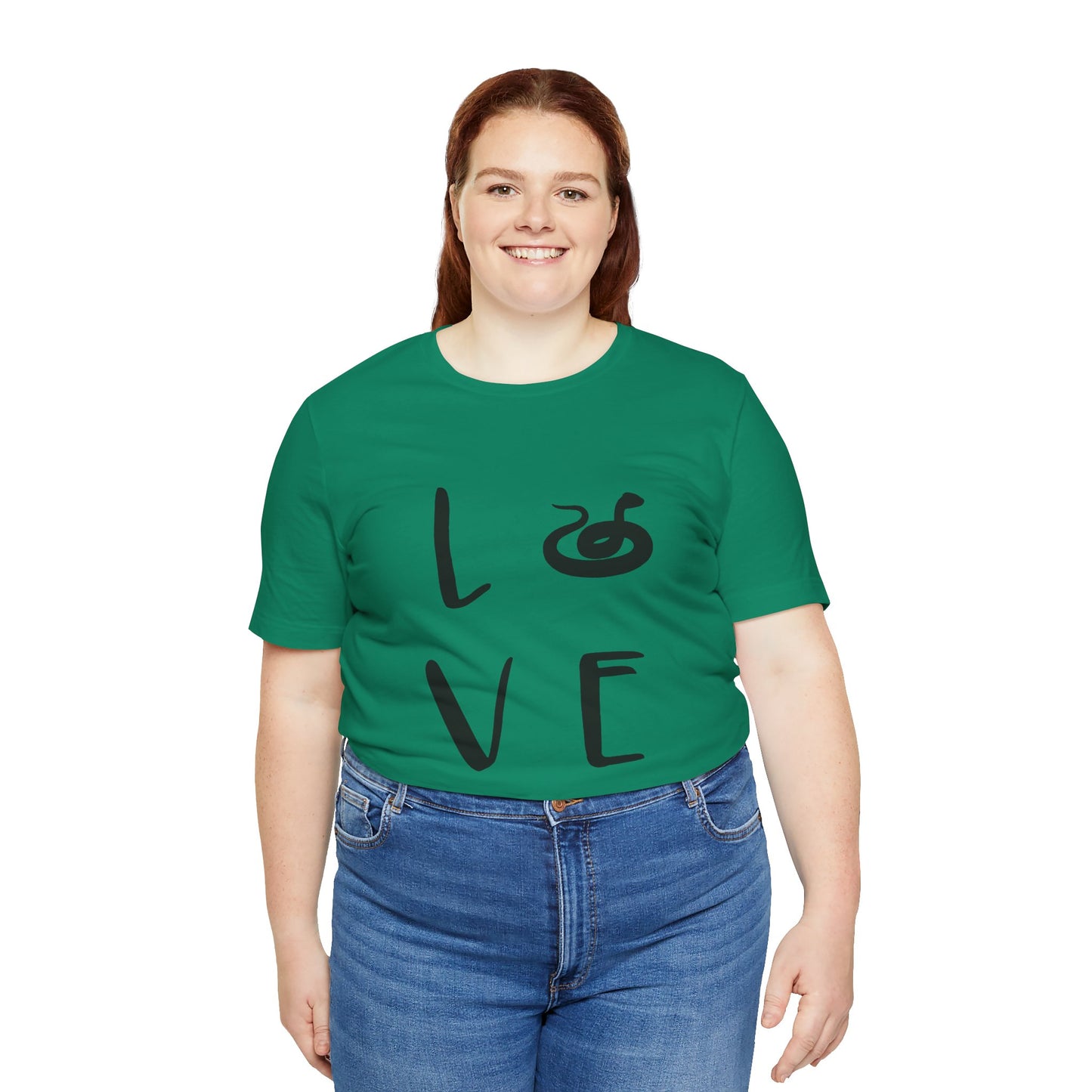 Snake Love Unisex Jersey Tee - Casual Everyday Wear - Great for Reptile Lovers