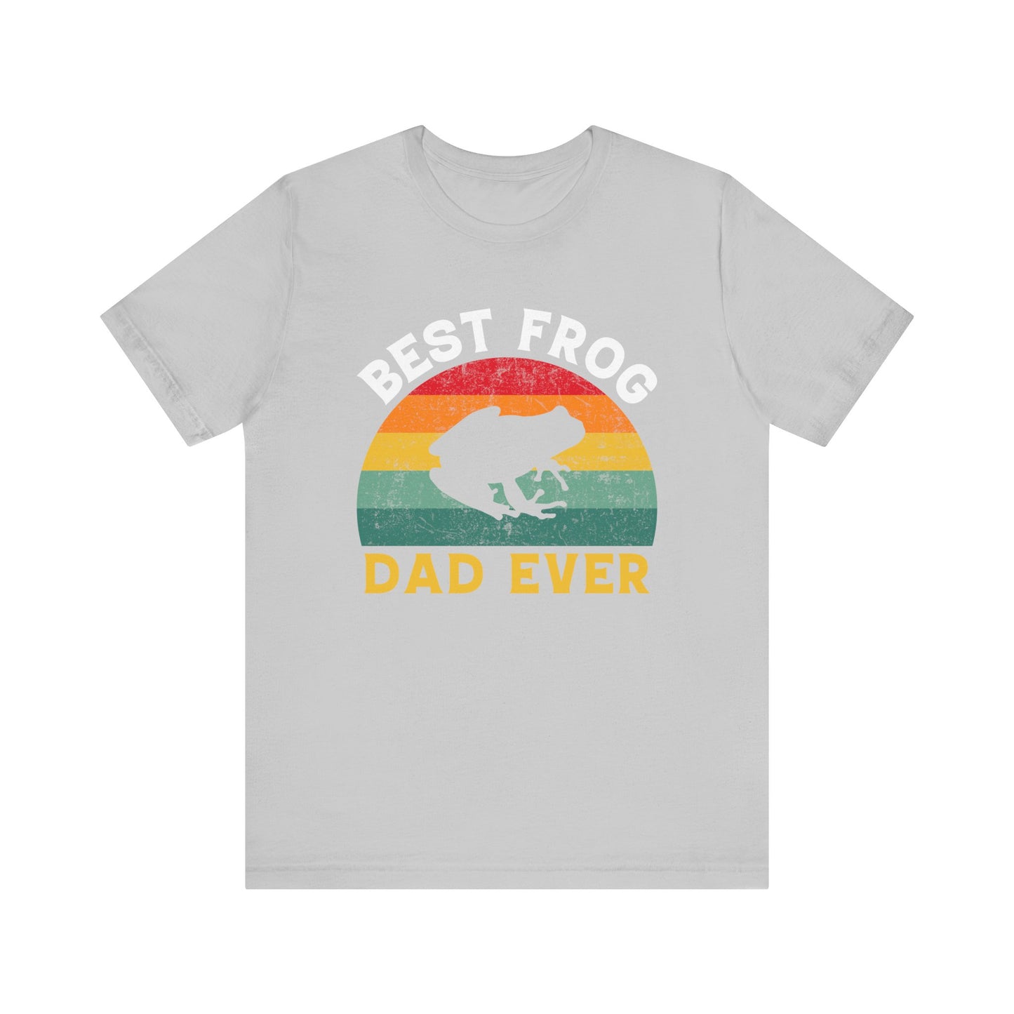 "Best Frog Dad" Print Unisex Jersey Tee - Casual Everyday Wear - Great for Reptile Lovers