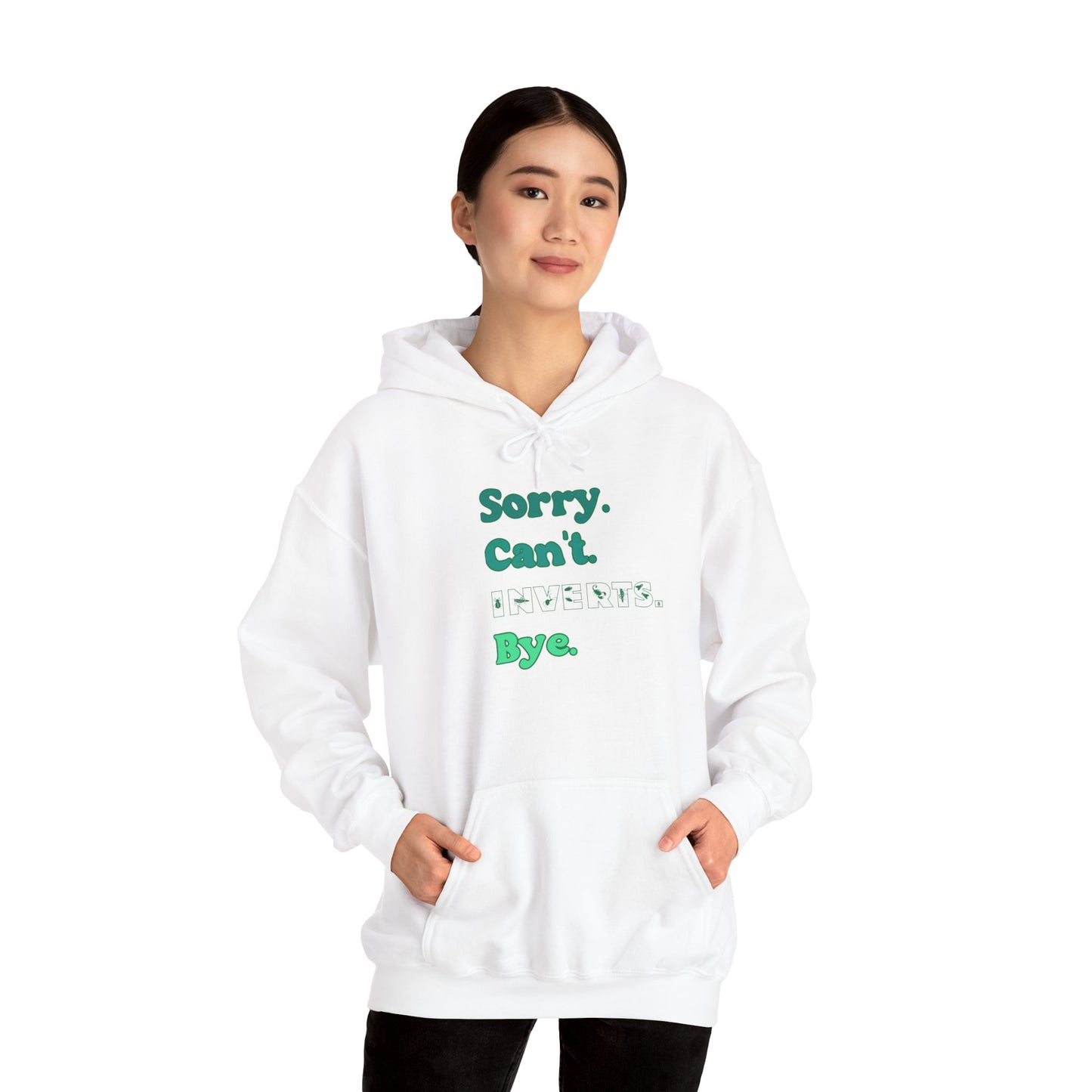 "Sorry Can't Insects Bye" Cozy Unisex Hooded Sweatshirt with Bold Print - Great for Insect Lovers