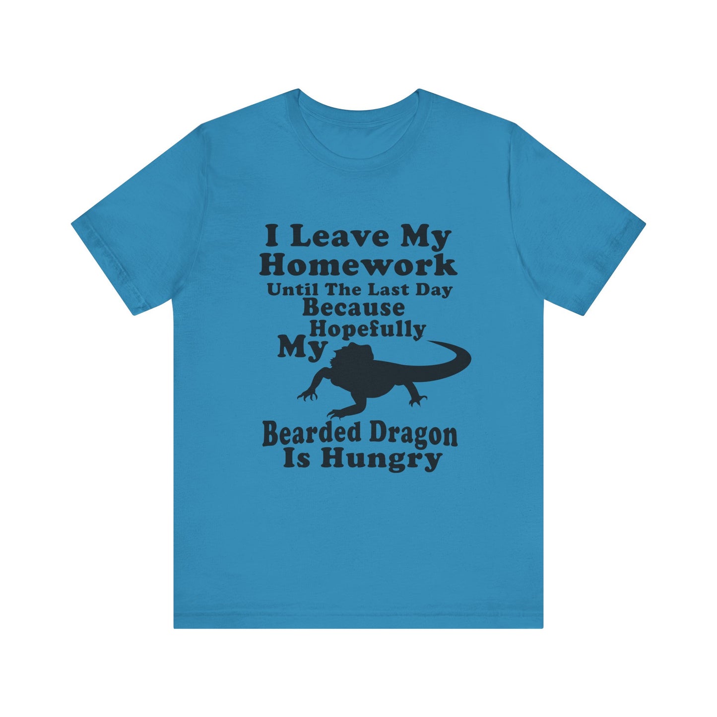 "Hopefully My Bearded Dragon is Hungry" Unisex Jersey Tee - Casual Everyday Wear - Great for Reptile Lovers