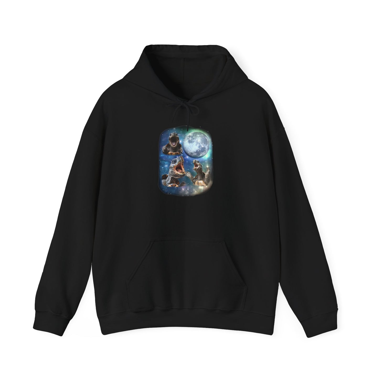 Tortoise Howl Cozy Unisex Hooded Sweatshirt with Bold Print - Great for Reptile Lovers