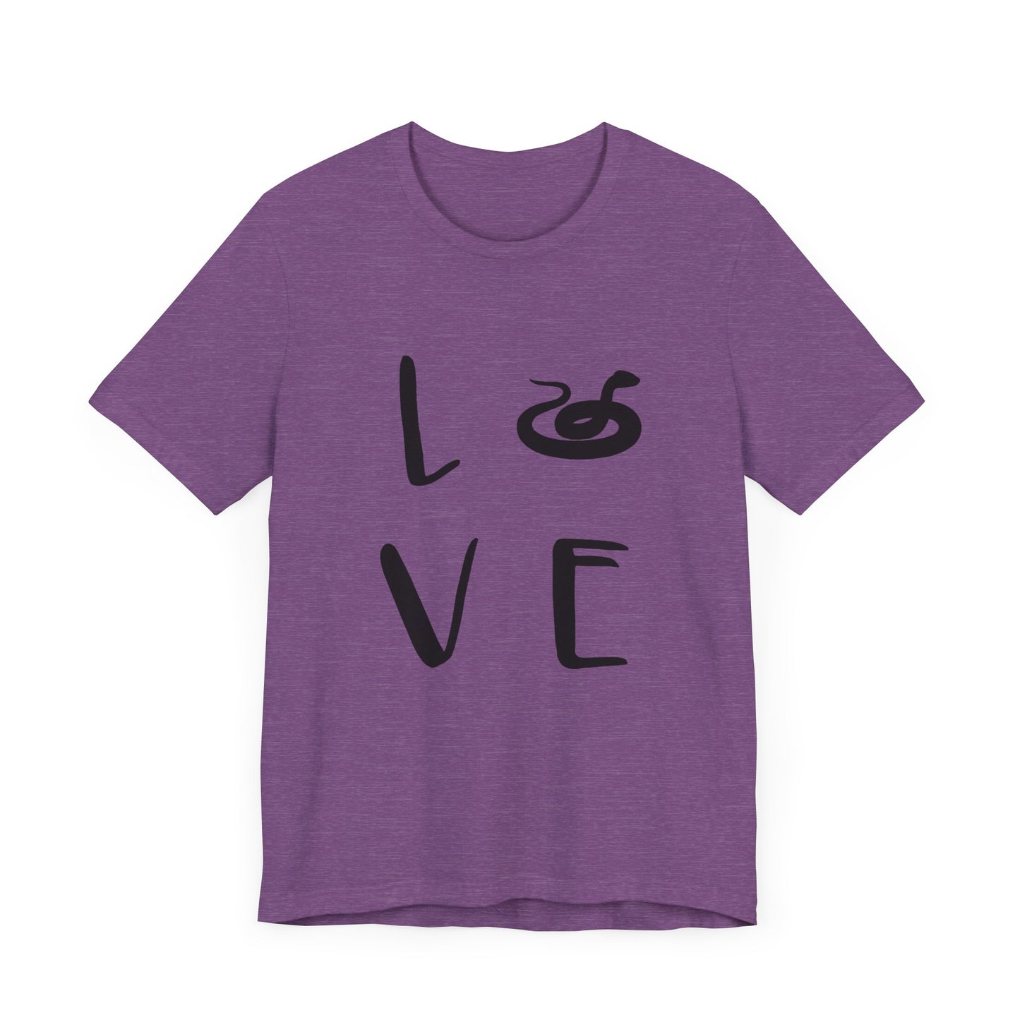 Snake Love Unisex Jersey Tee - Casual Everyday Wear - Great for Reptile Lovers