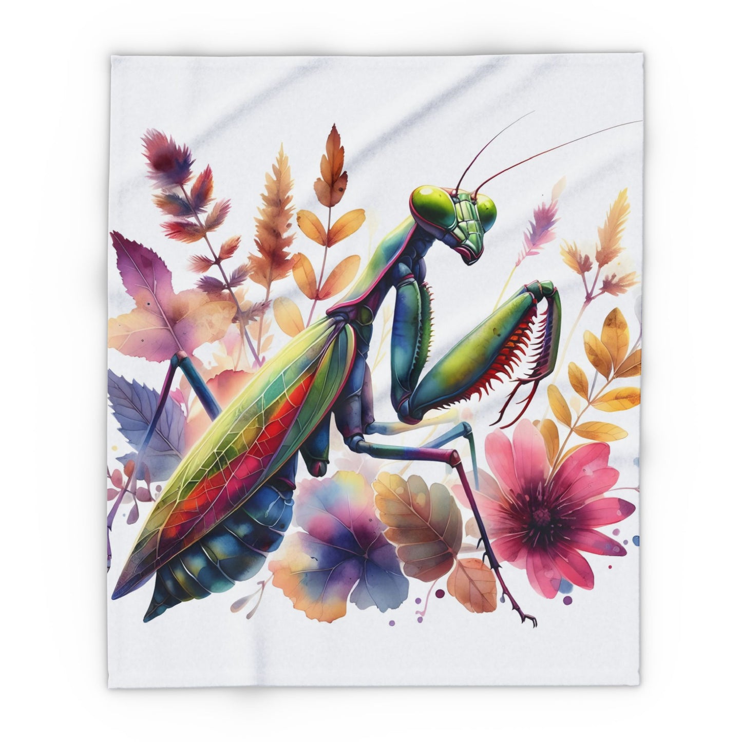 Praying Mantis Cozy Arctic Fleece Blanket | Perfect for Home Decor, Gifting, and Cozy Nights - Snuggle up with a Mantis