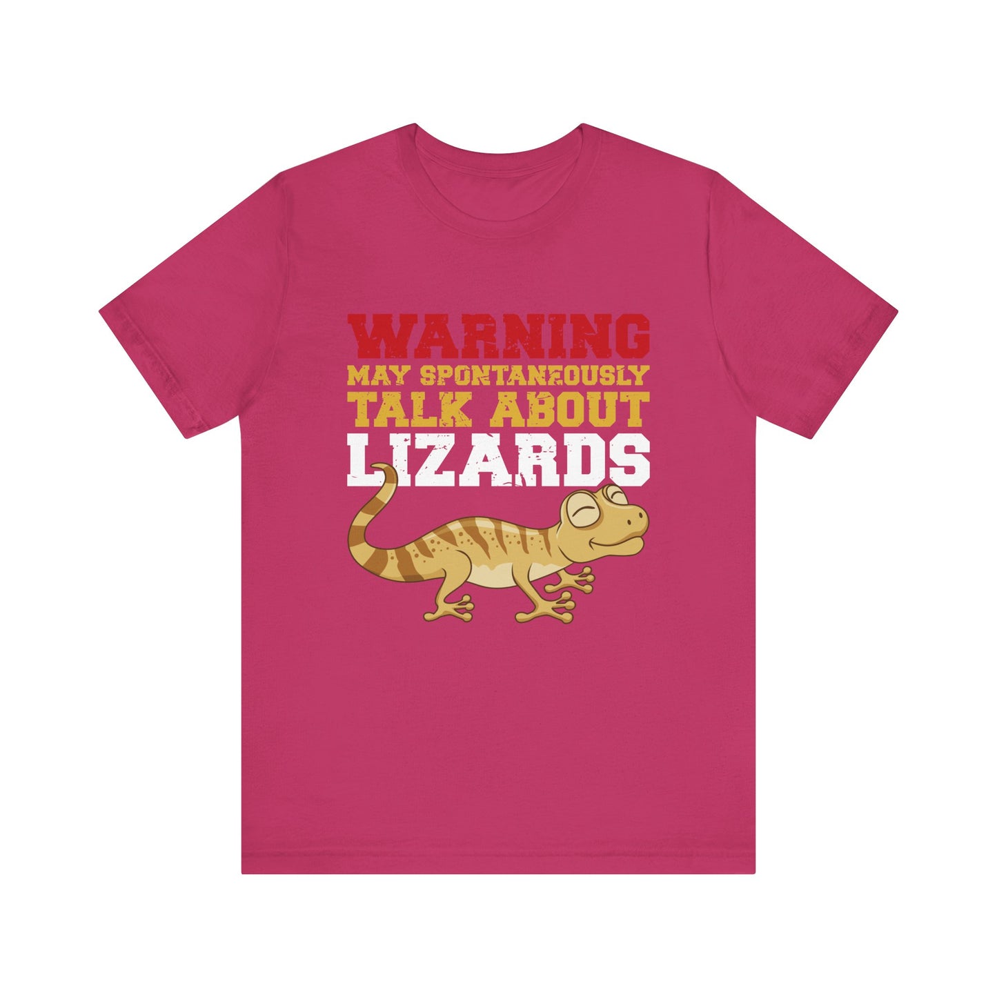 "May Talk About Lizards" Unisex Jersey Tee - Casual Everyday Wear - Great for Reptile Lovers