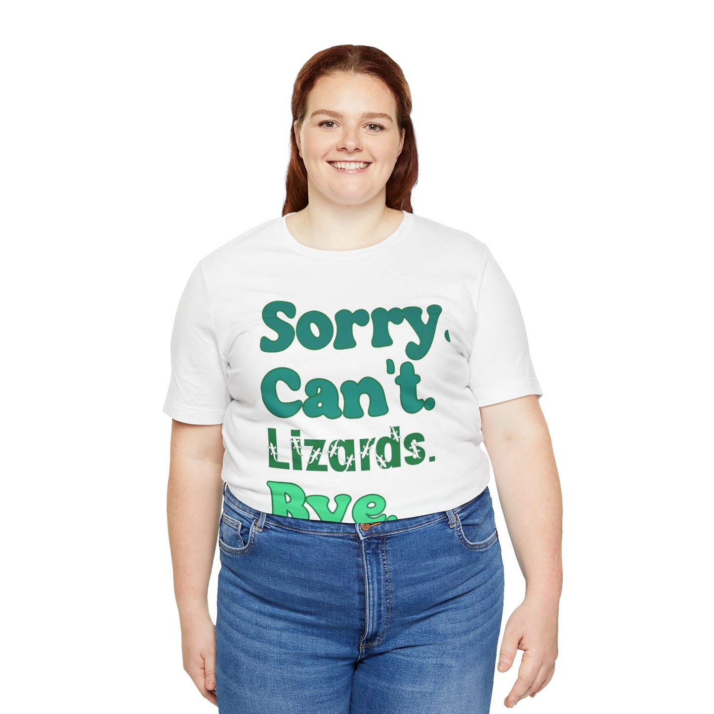 "Sorry Lizards" Unisex Jersey Tee - Casual Everyday Wear - Great for Reptile Lovers