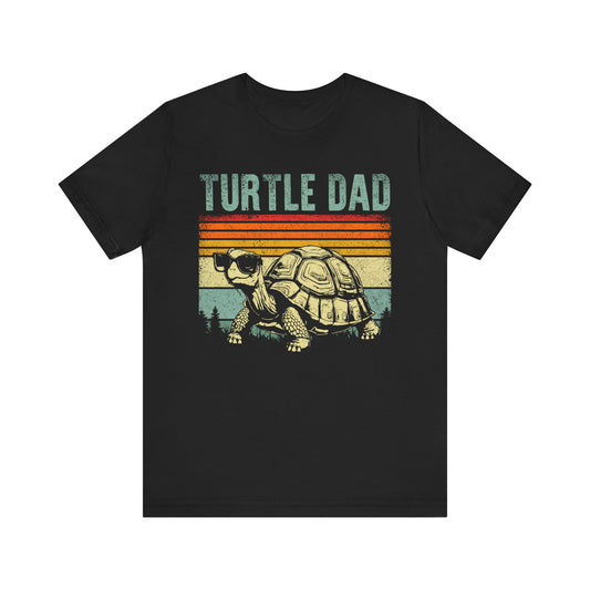 "Turtle Dad" Unisex Jersey Tee - Casual Everyday Wear - Great for Reptile Lovers