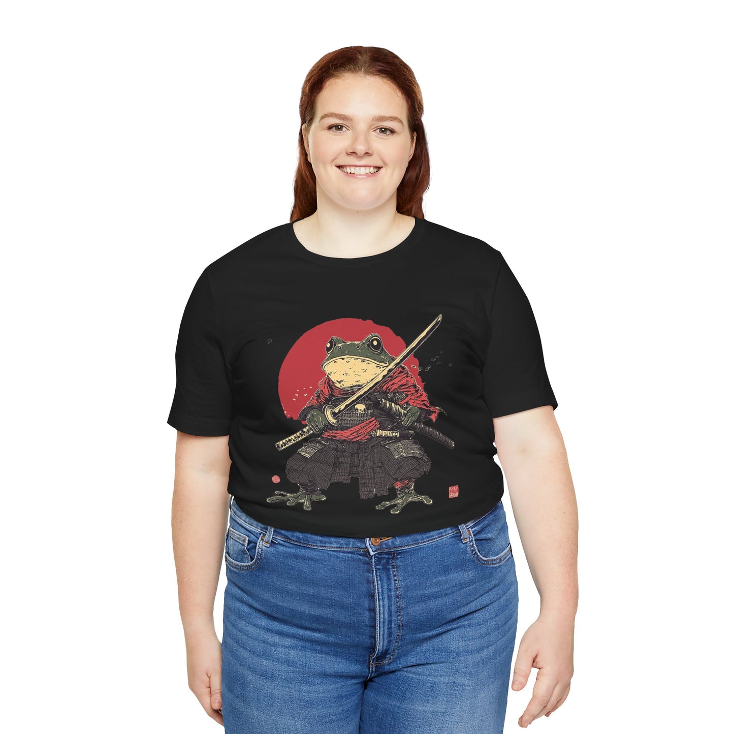 Samurai Frog Unisex Jersey Tee - Casual Everyday Wear - Great for Reptile Lovers