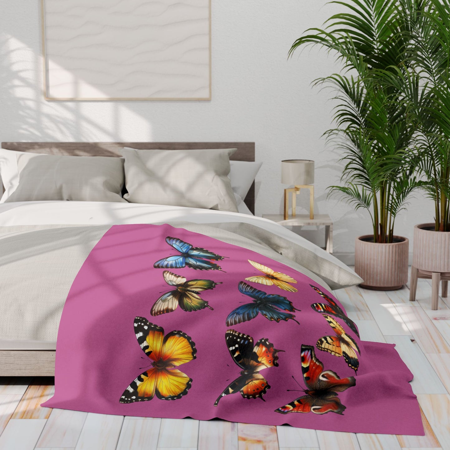 Butterflies Cozy Arctic Fleece Blanket | Perfect for Home Decor, Gifting, and Cozy Nights - Snuggle up with a Butterfly