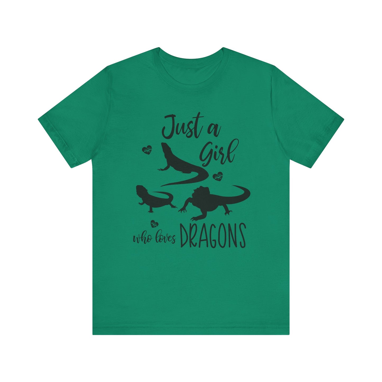 "Girl Who Loves Bearded Dragons" Unisex Jersey Tee - Casual Everyday Wear - Great for Reptile Lovers