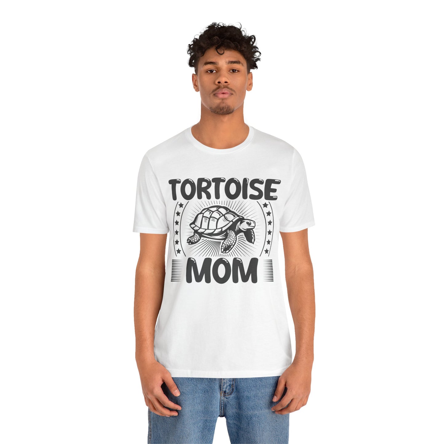 "Tortoise Mom" Unisex Jersey Tee - Casual Everyday Wear - Great for Reptile Lovers