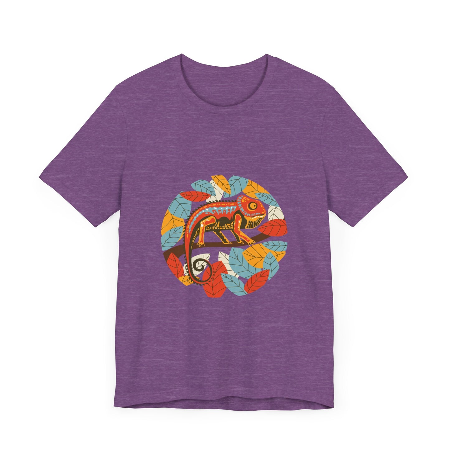Leafy Chameleon Unisex Jersey Tee - Casual Everyday Wear - Great for Reptile Lovers