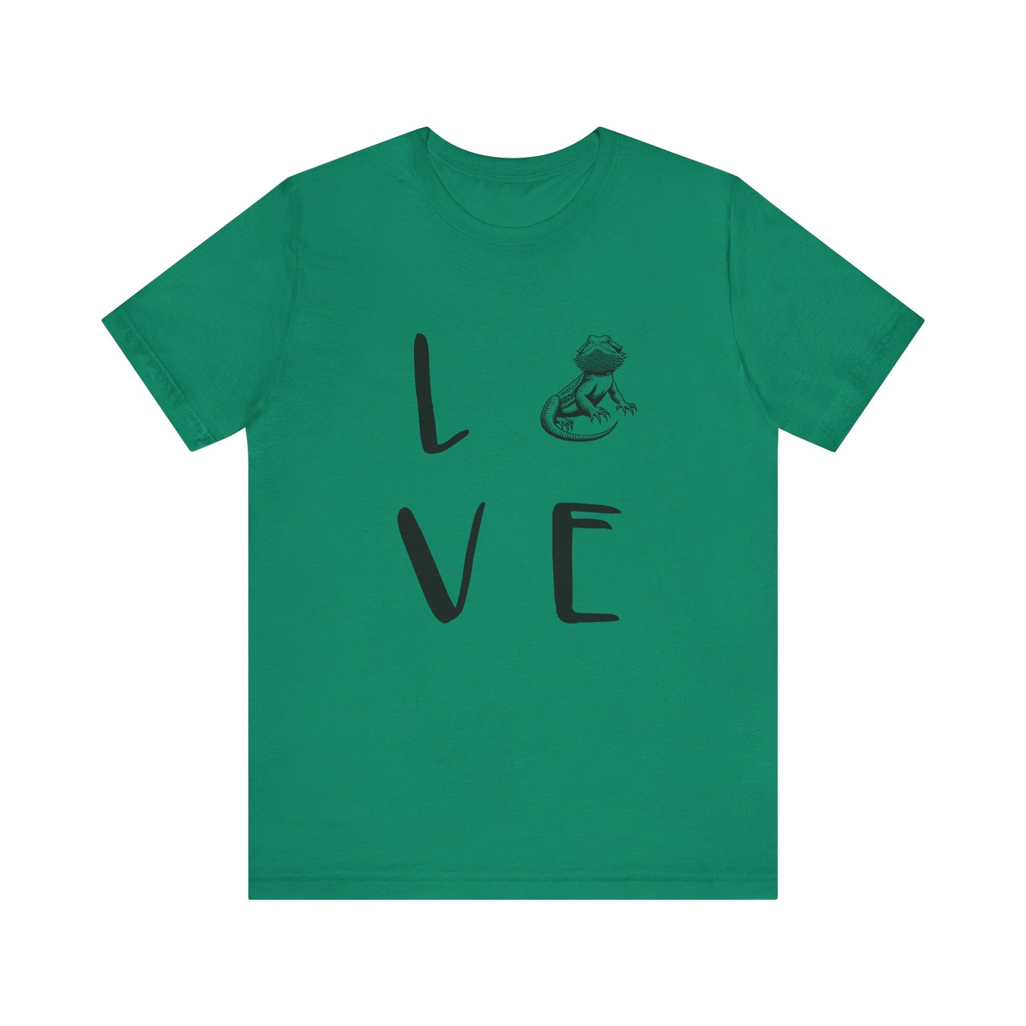 Beardie Love Unisex Jersey Tee - Casual Everyday Wear - Great for Reptile Lovers