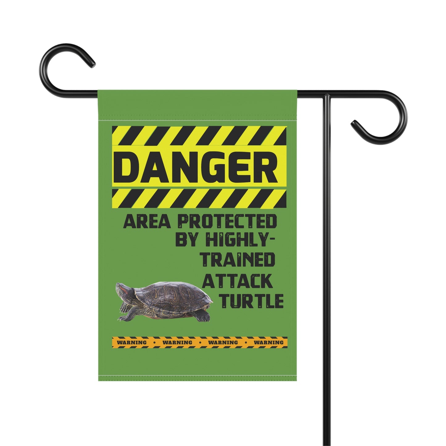 Turtle Danger Garden House Banner - Customizable Outdoor Decor to Showcase Your Love of Reptiles