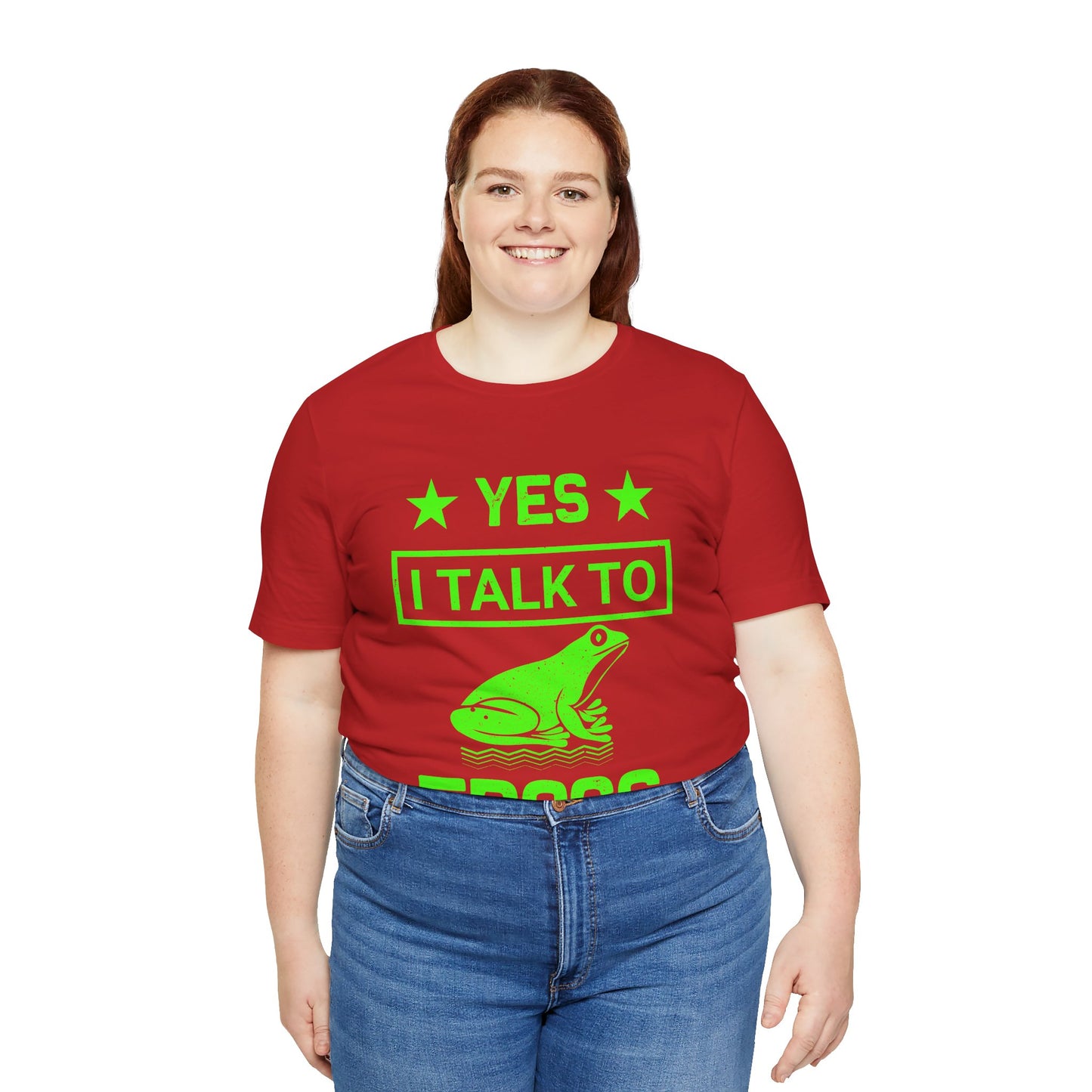 "I Talk to Frogs" Unisex Jersey Tee - Casual Everyday Wear - Great for Reptile Lovers