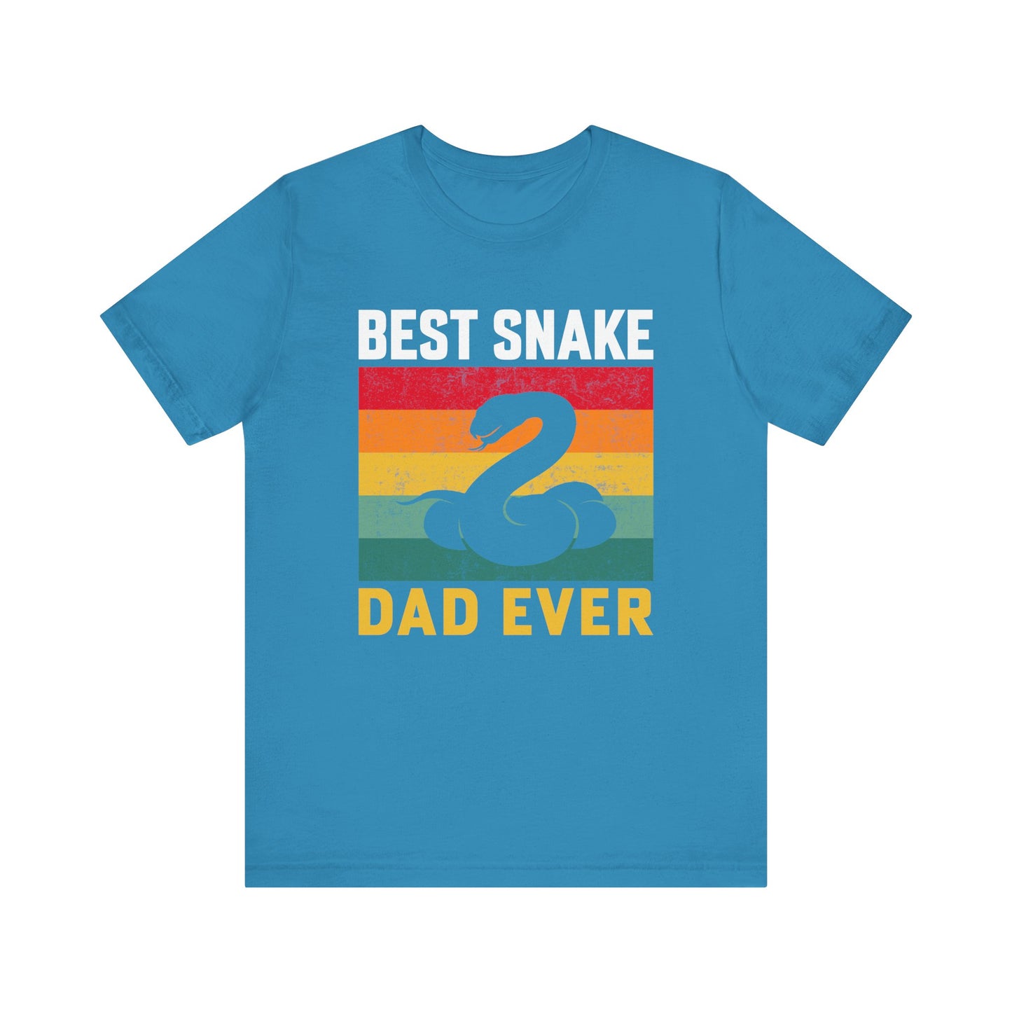 "Best Snake Dad" Unisex Jersey Tee - Casual Everyday Wear - Great for Reptile Lovers
