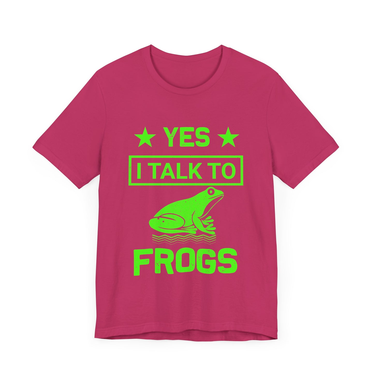 "I Talk to Frogs" Unisex Jersey Tee - Casual Everyday Wear - Great for Reptile Lovers