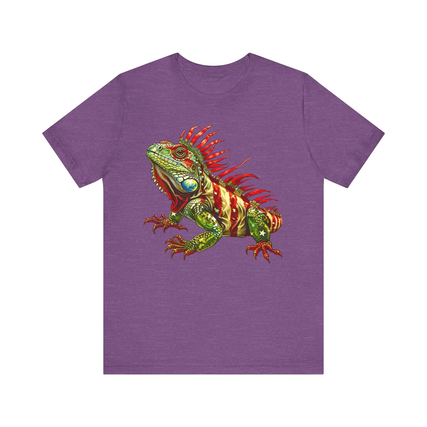 Flagged Iguana Unisex Jersey Tee - Casual Everyday Wear - Great for Reptile Lovers