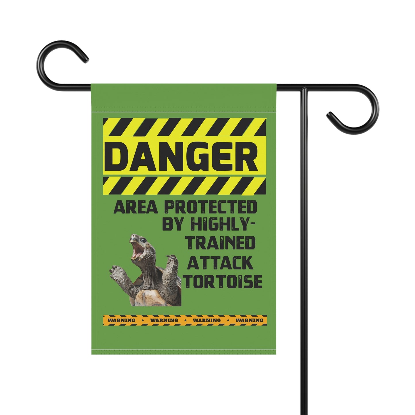 Tortoise Danger Garden House Banner - Customizable Outdoor Decor to Showcase Your Love of Reptiles