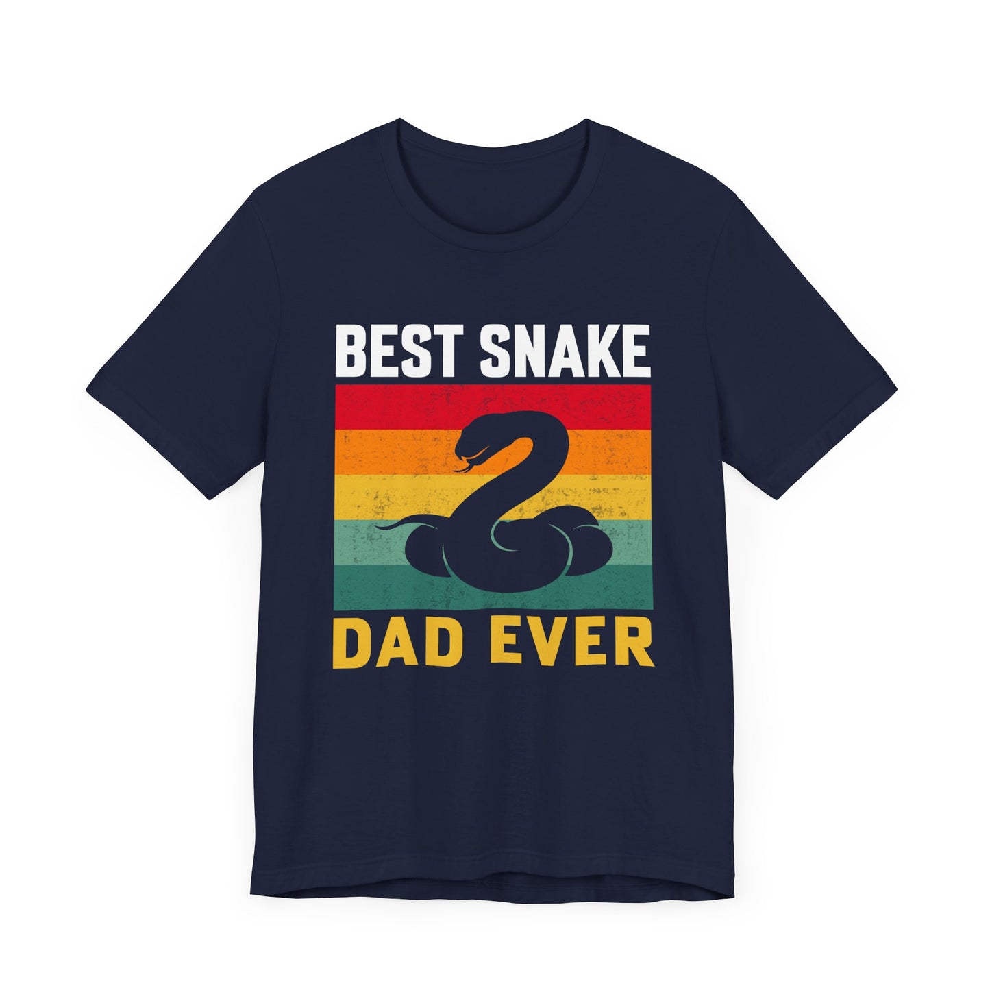 "Best Snake Dad" Unisex Jersey Tee - Casual Everyday Wear - Great for Reptile Lovers