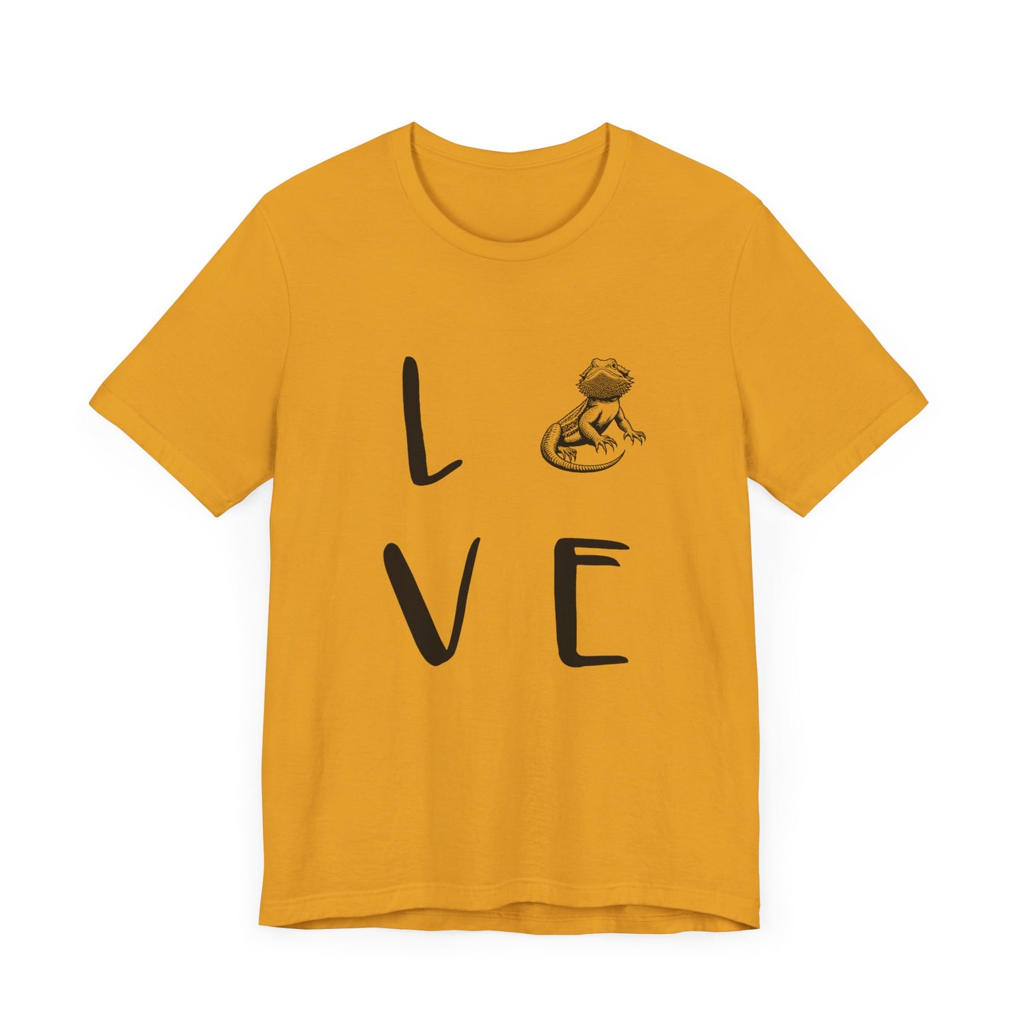Beardie Love Unisex Jersey Tee - Casual Everyday Wear - Great for Reptile Lovers