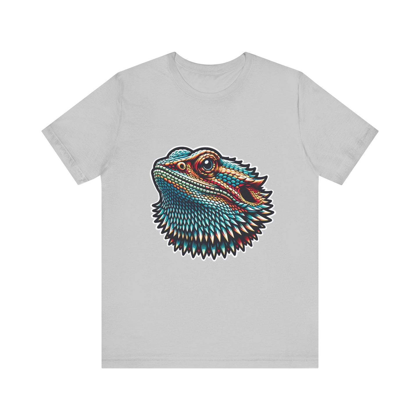 Beardie Head Unisex Jersey Tee - Casual Everyday Wear - Great for Reptile Lovers